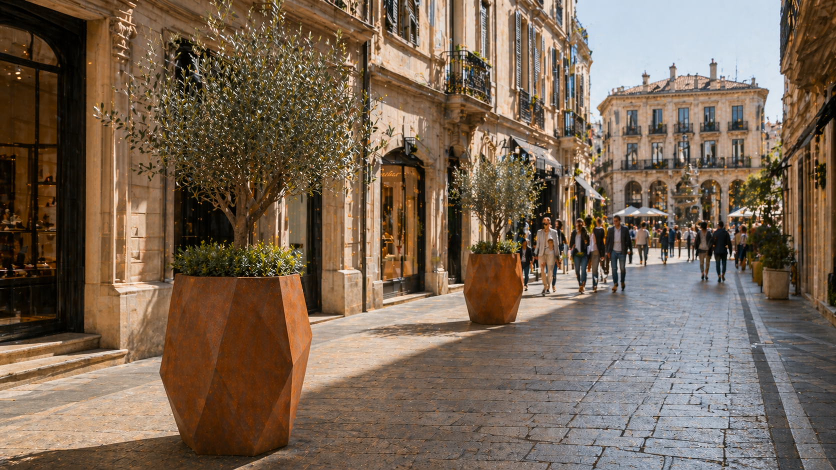 Maceteros OZARUM para espacio público y ciudad