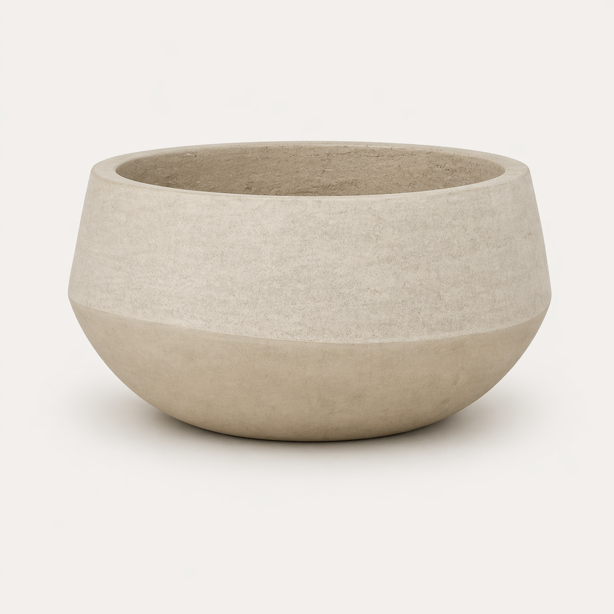 Lune — bowl de hormigón de perfil bajo para paisajismo contemporáneo