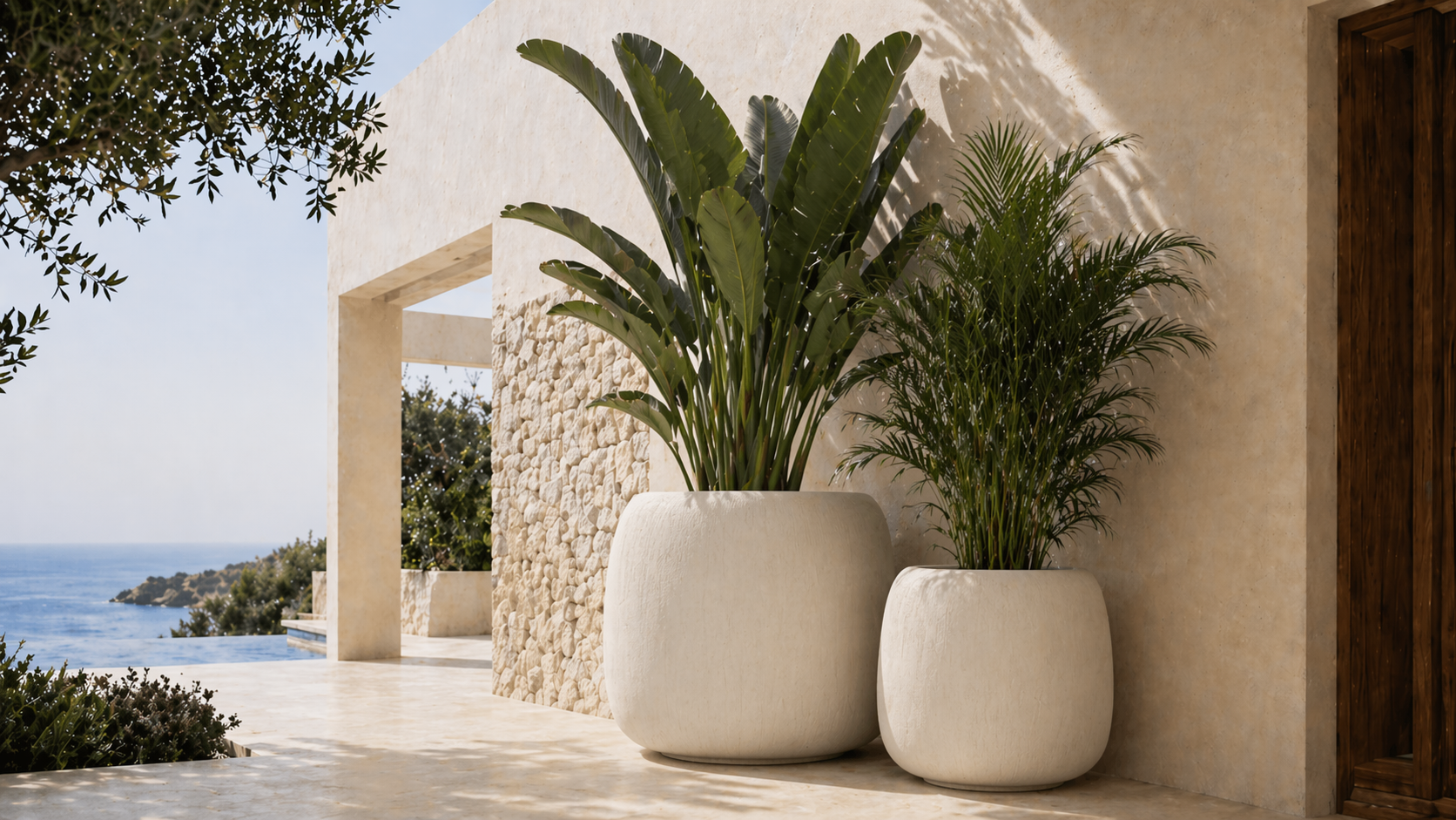 Piezas escultóricas de hormigón para villas y jardines privados